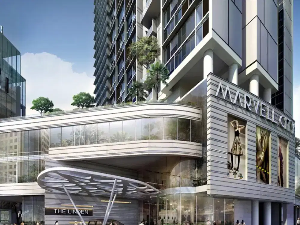 apartemen 2 BR kosongan Linden Marvel city Ngagel pool view Dinoyo darmo