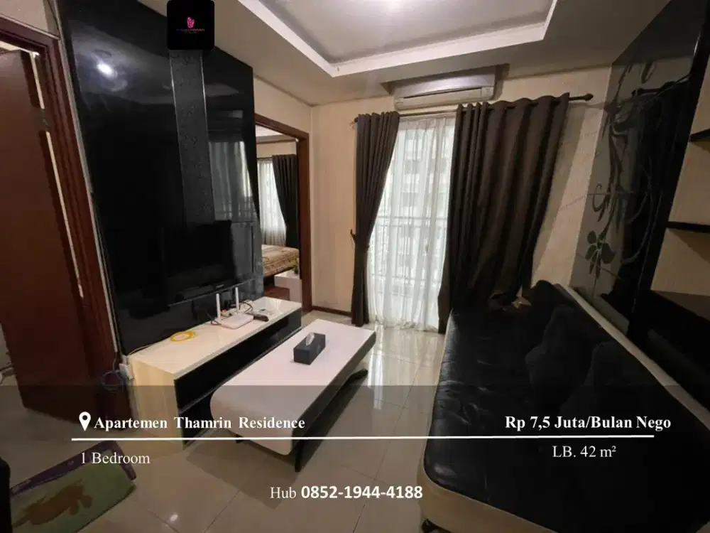 Disewakan Apartement Thamrin Residence 1BR Mid Floor Fully Furnished