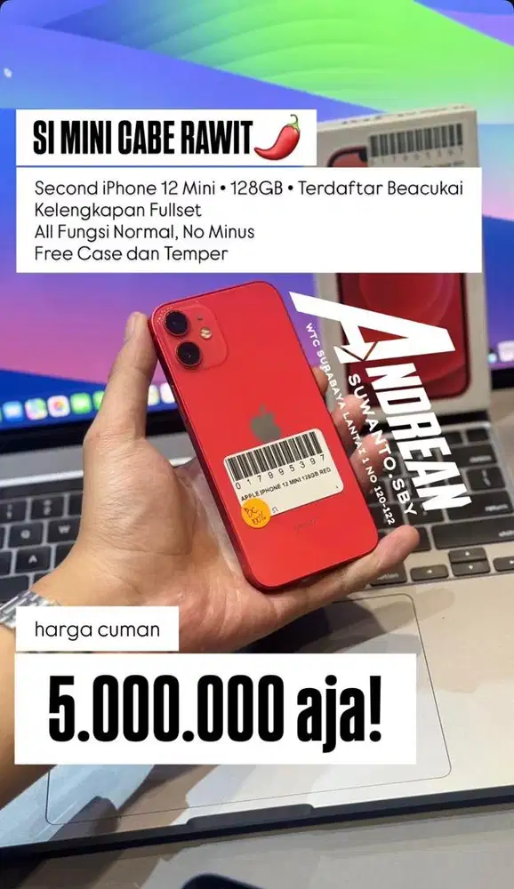 Iphone 12 mini 128 Beacukai