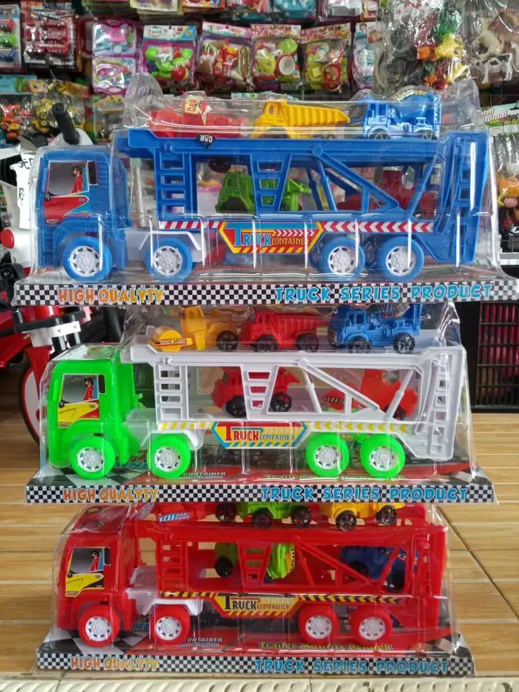 mainan anak truck towing isi 5