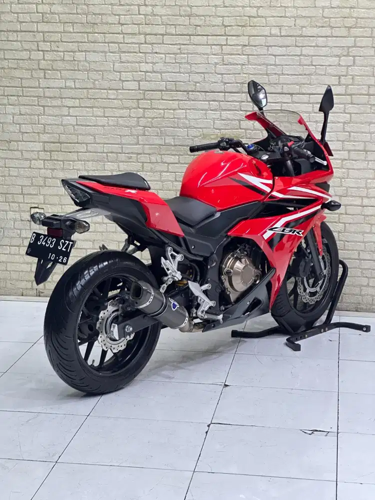 Odo 4rb Simpenan!!Honda CBR 500cc 2016 Full Paper Red Mulus-Mustika
