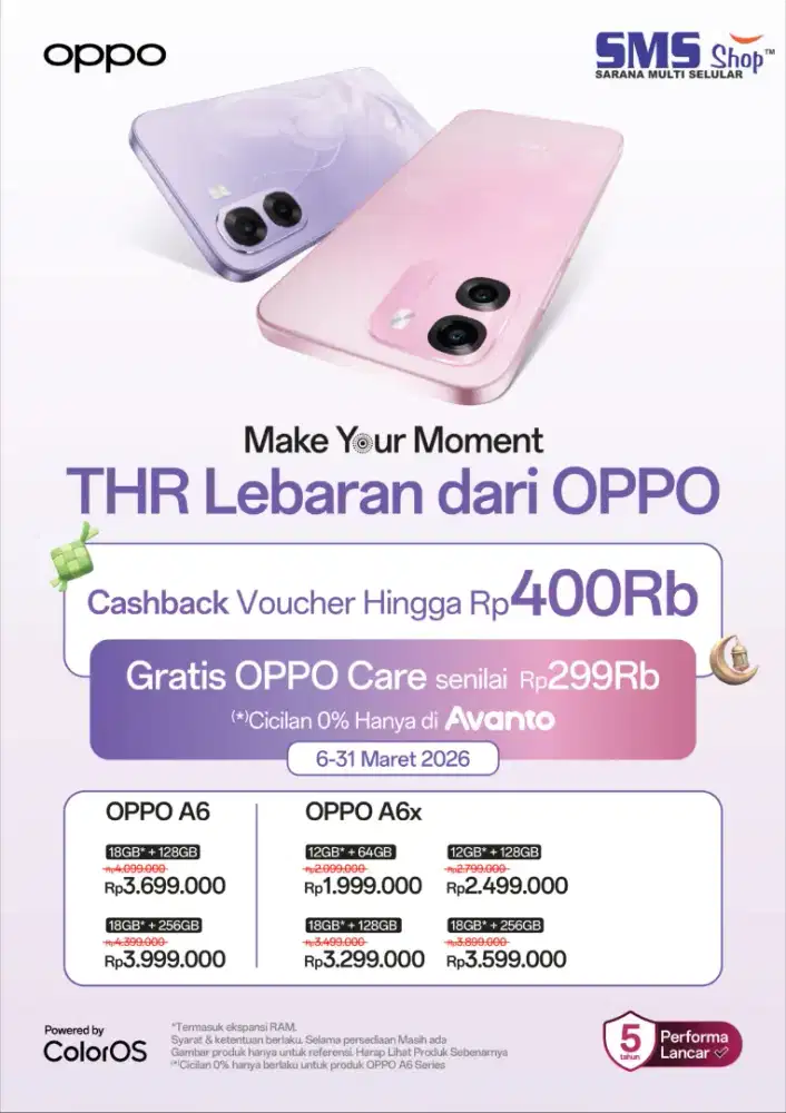 Oppo A6s 8/128 & 8/256