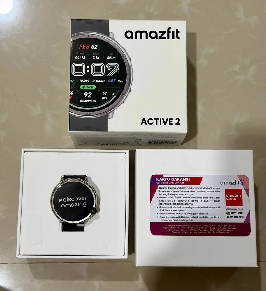 AMAZFIT ACTIVE 2 umur 1.5bulan LIKE NEW FULLSET ORIGINAL