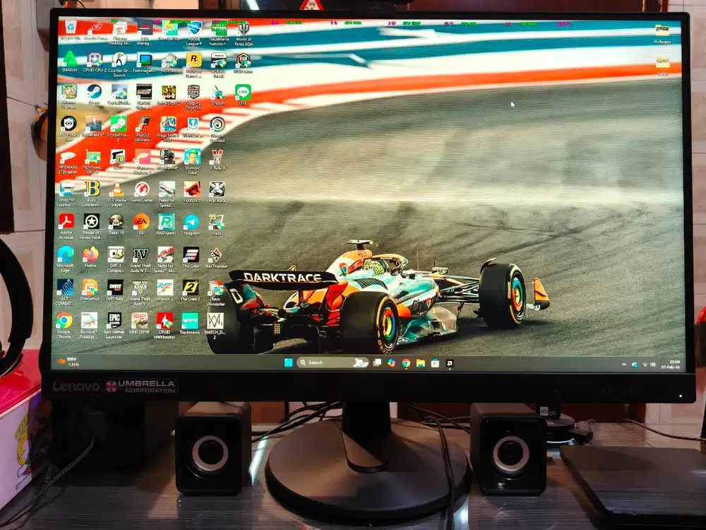 Monitor Lenovo D27-40 27 Panel VA FHD 75Hz AMD FREESYNC Fullset Second