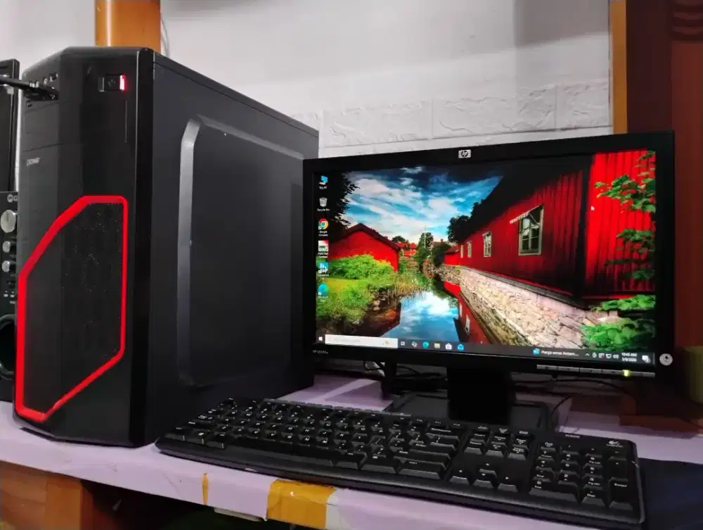 Pc intel core i5 fullset (ram 8gb + vga amd radeon + monitor 19inch)