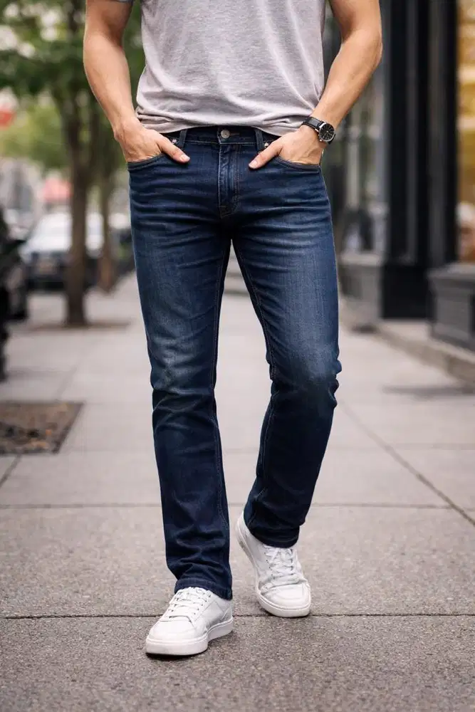 Levi's Deep Blue Jeans