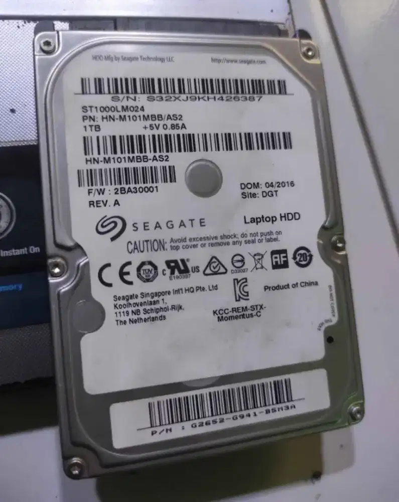 HARDISK LAPTOP 1TERA 1TB MODEL TEBAL