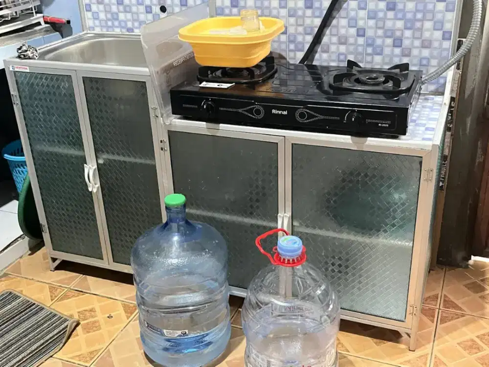 Jual Wastafel cuci piring bekas masih bagus keran angsa