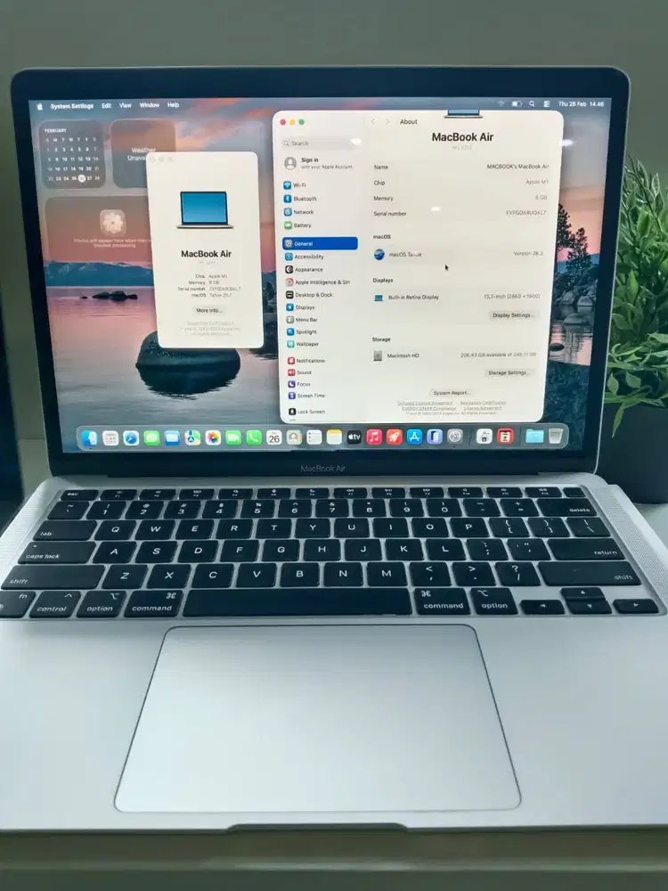 MacBook Air M1 2020 8/256 Mulus Siap Kerja