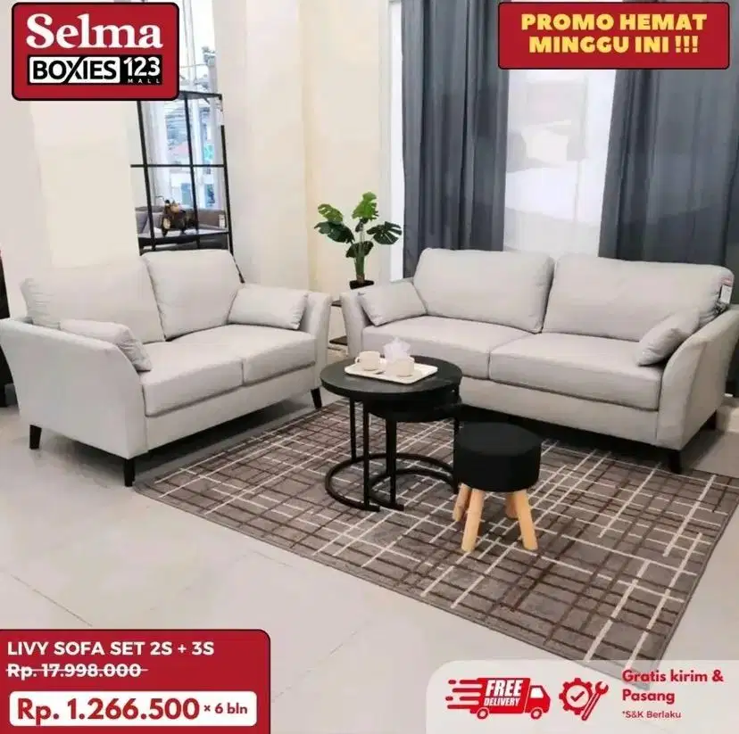 Sofa set selma bisa kredit
