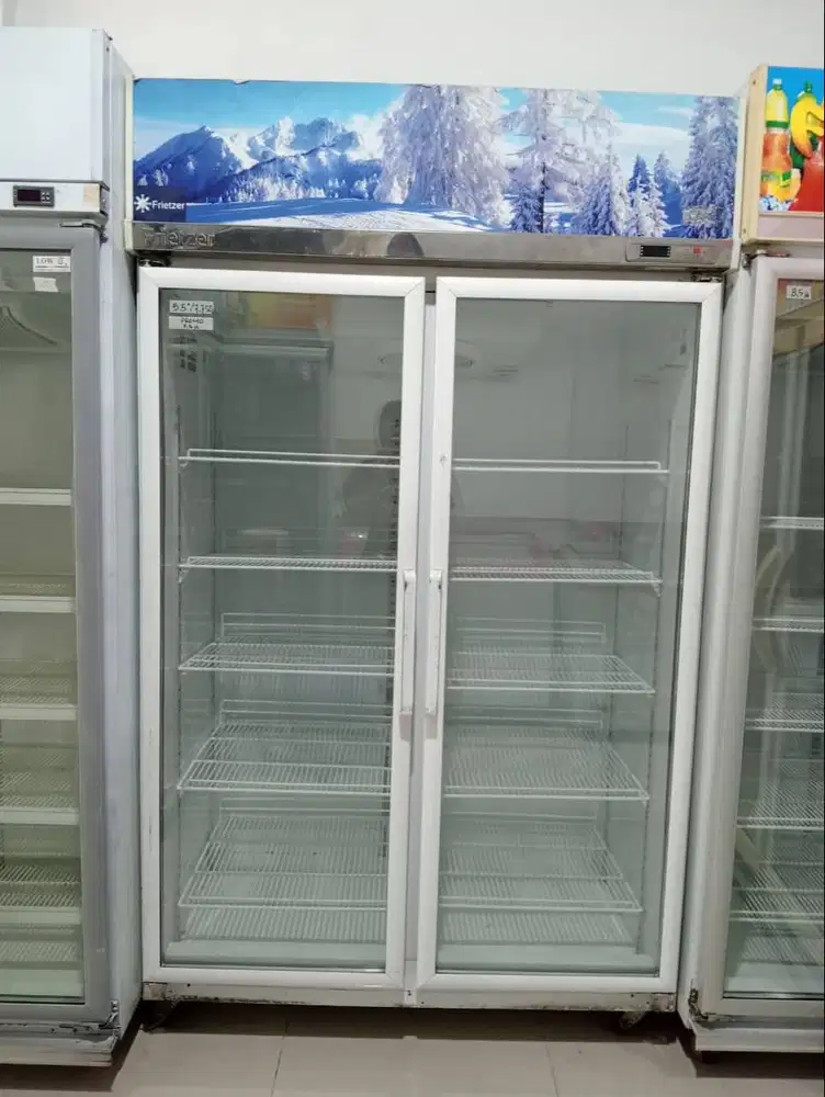 Promo showcase 2 pintu bekas murah Fietser 1000L normal siap pakai