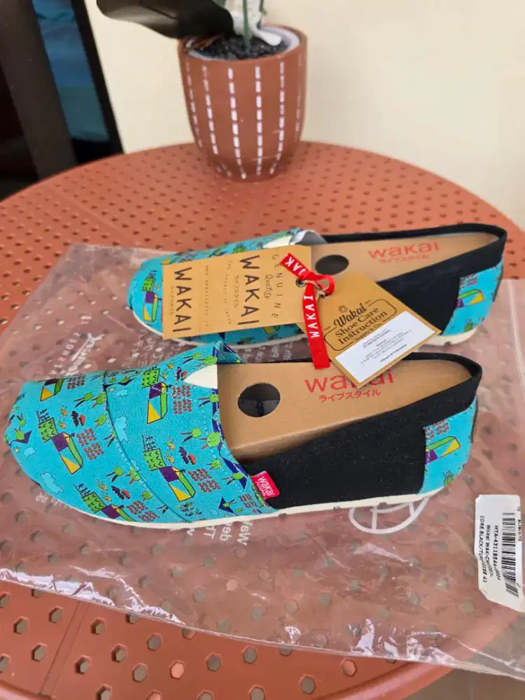 Sepatu Pria Wakai Turquoise Size 42 Baru Harga Sale