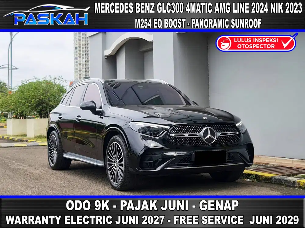 ODO=9k BUNGA=4% GENAP TAX=JUNI MERCEDES BENZ GLC300 AMG 2024 NIK 2023