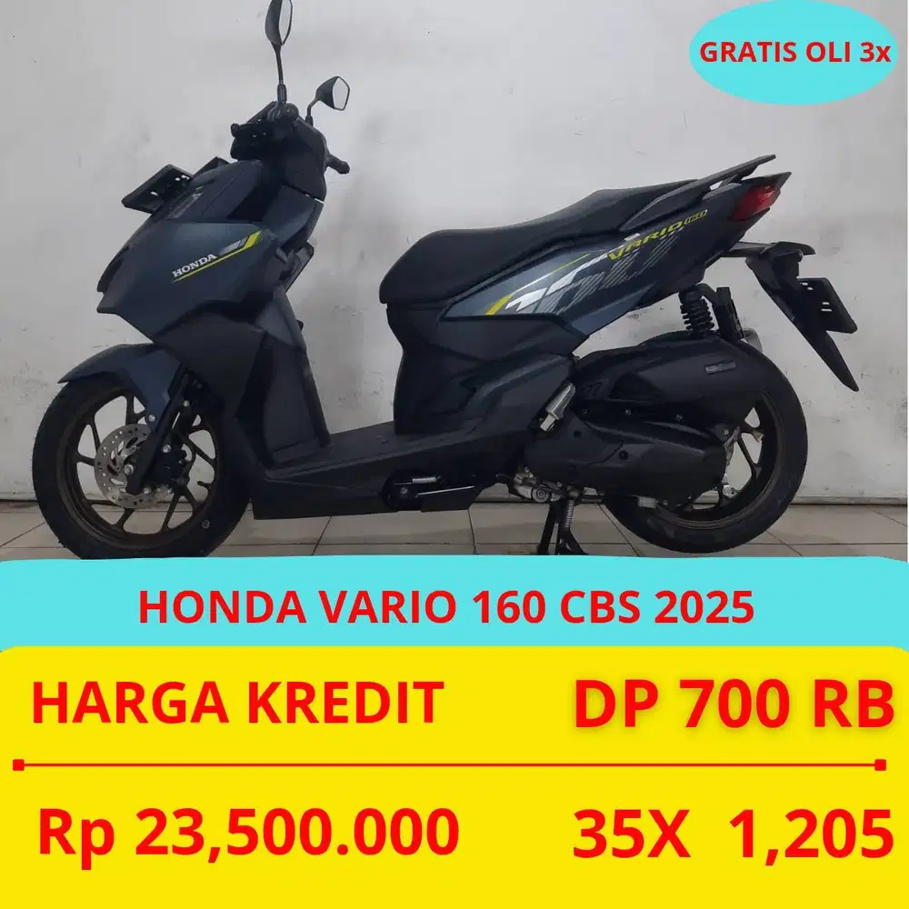 PROMO SUKSES MOTOR HONDA VARIO 160 CBS 2025 DP MURAH 700 RIBU GUYSS