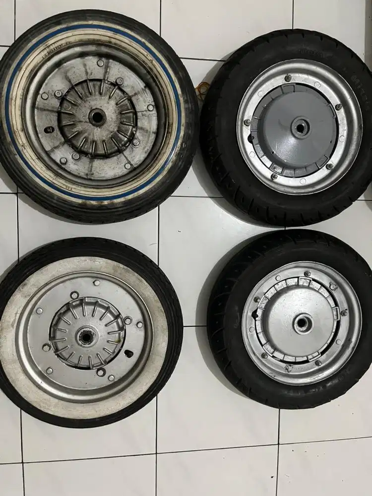 velg vespa ring 10 & ring 8 fullset tromol