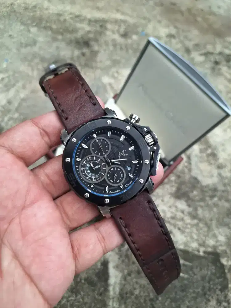 Jam tangan alexandre christie 9205 ada barcode nya tahun produksi baru