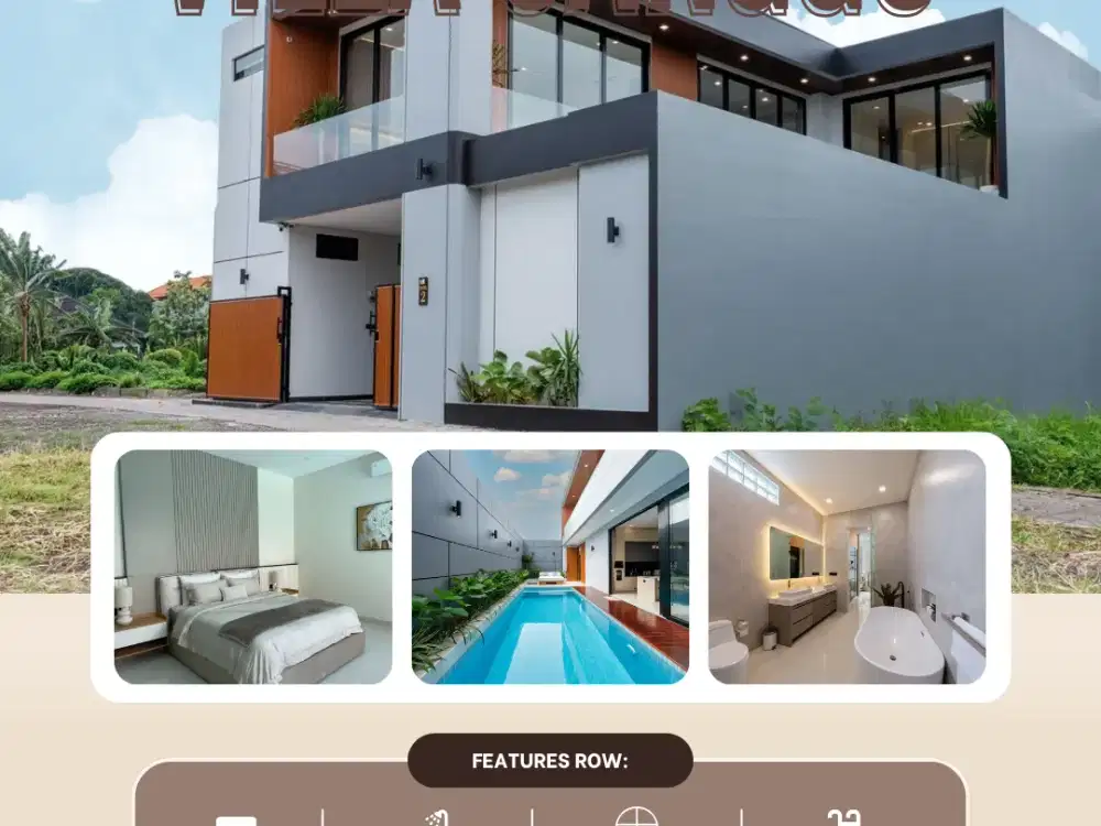 Dijual & Disewakan Villa Mewah Bangunan Baru Jadi 2026 Lokasi Di CANGGU BRAWA  Badung Bali