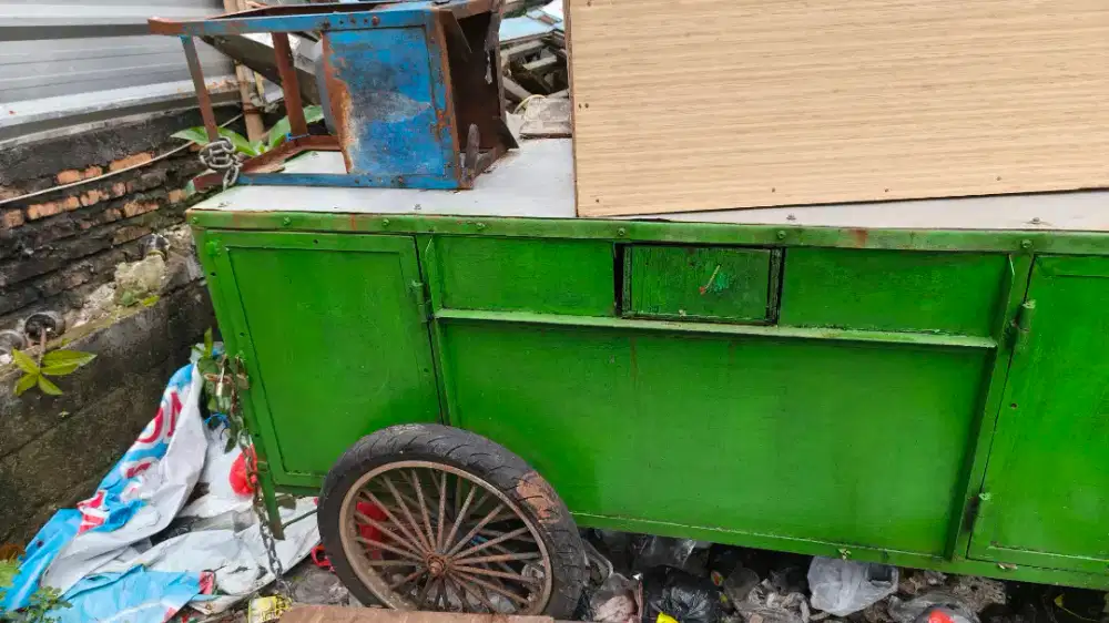 Gerobak tenda full besi