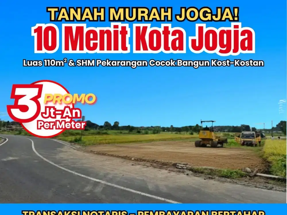 Tanah Jogja Dekat Kampus UMY dan POLDA Baru, Legalitas SHM Pekarangan