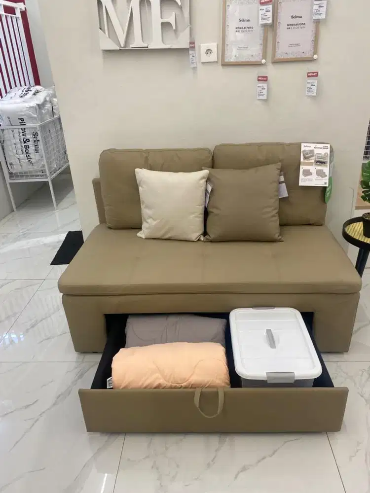 Sofa 2 seater storage toshi selma