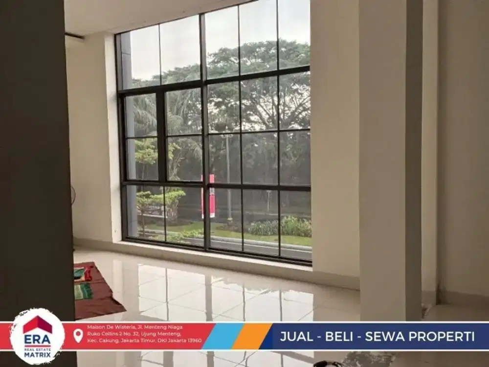 Sewa Ruko 2 Unit Gress! Desain Modern 3 Lantai,Parkir Luas Unit Komersial Eksklusif 2026 Bangunan Baru Lokasi Strategis Di Metland Menteng