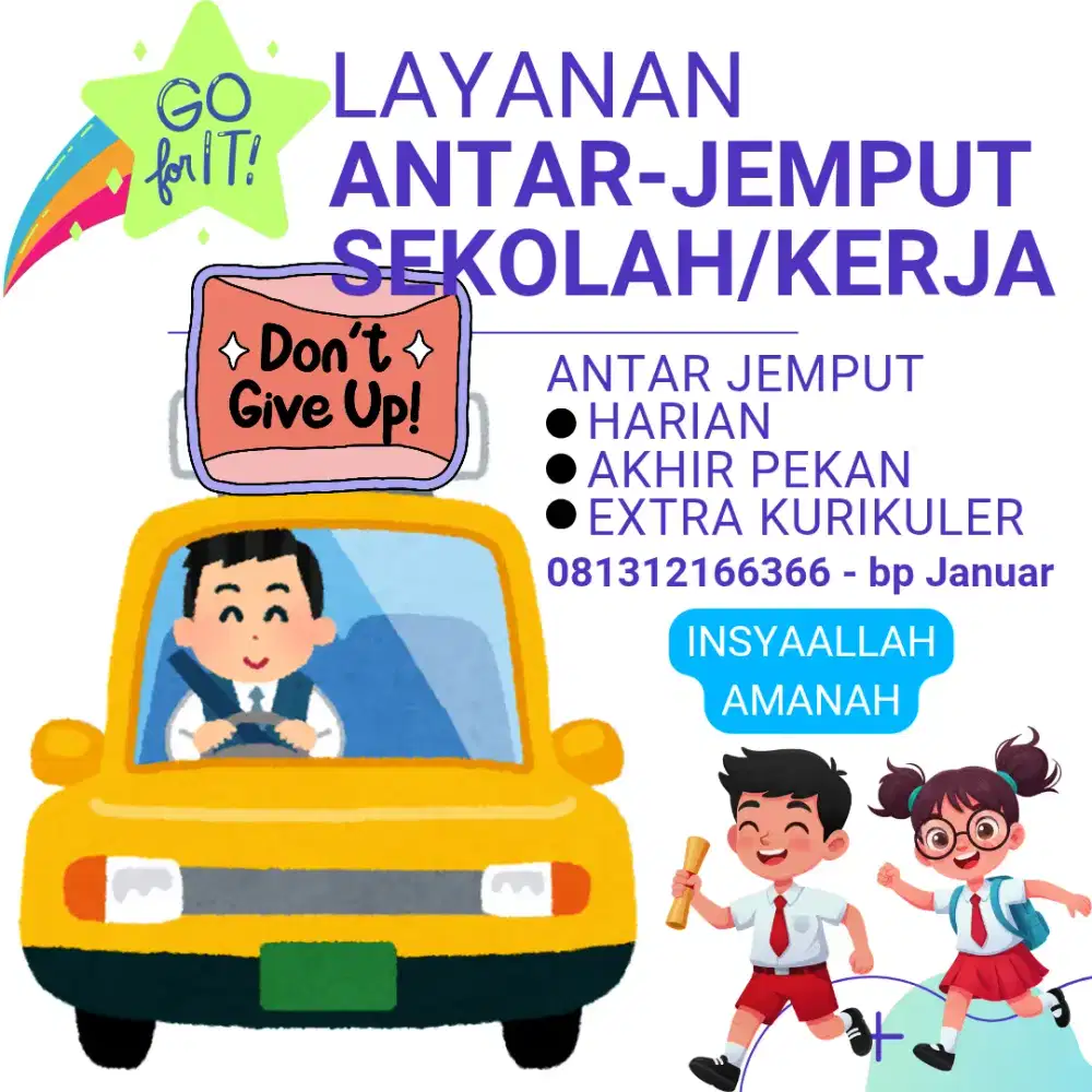 JASA ANTAR JEMPUT SEKOLAH DAN KANTOR