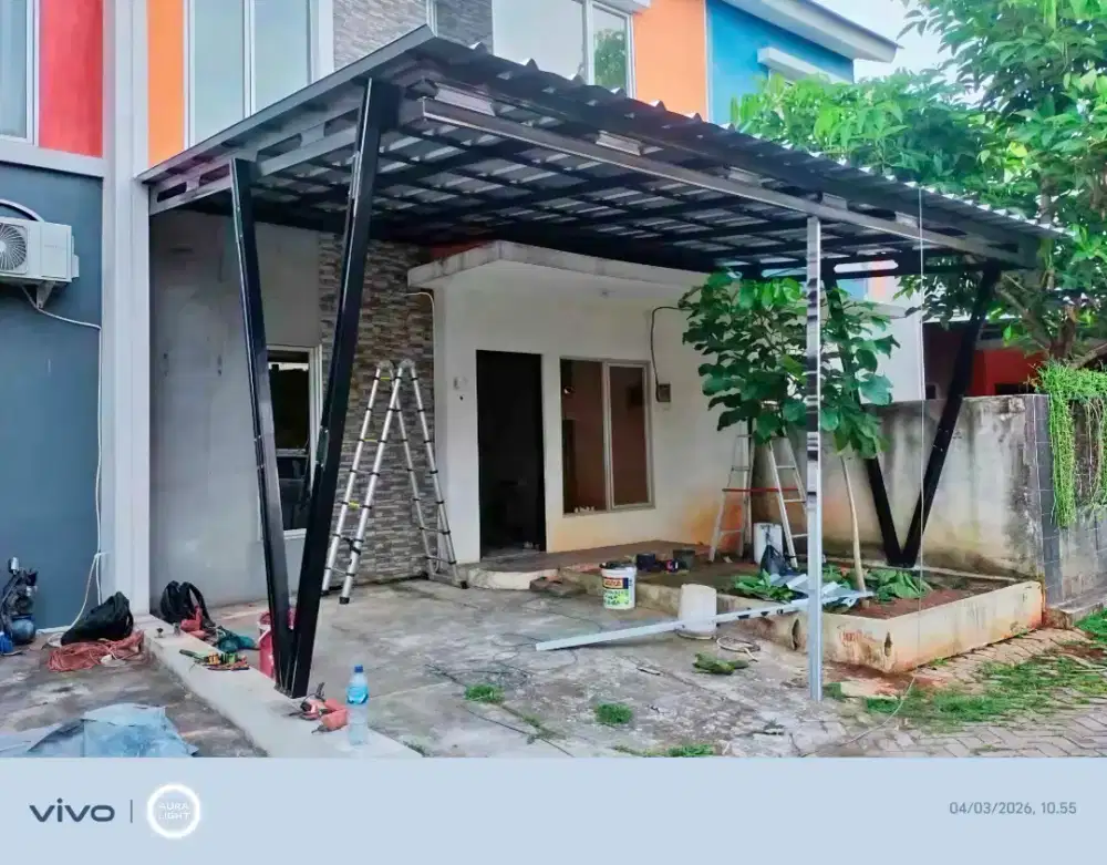 Pasang baja ringan dan garasi