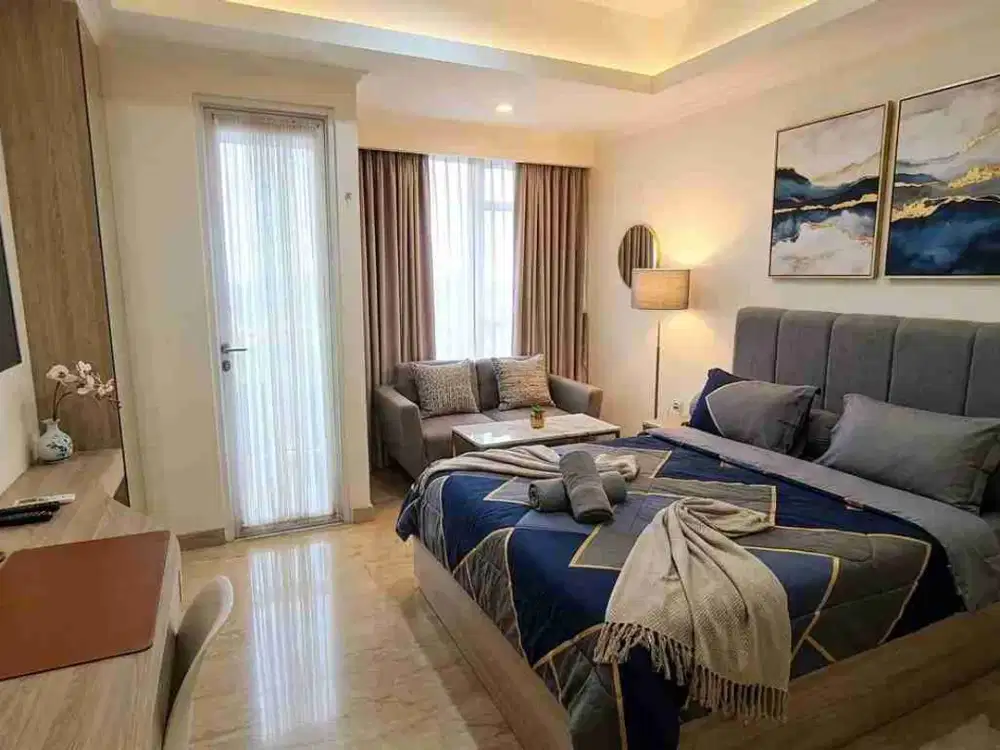 sewa harian apartemen Menteng park studio