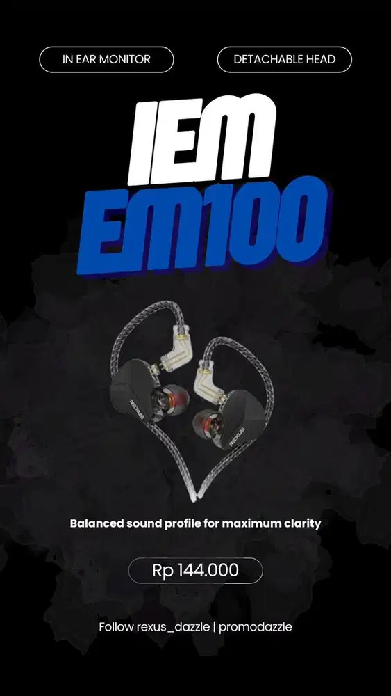 In Ear Monitor rexus EM-100
