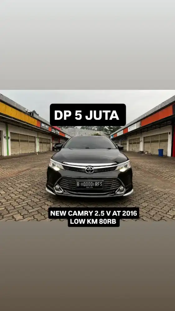 DP 5JT NEW CAMRY 2.5 V AT 2016 LOW KM 80RB ANTIK RARE !!
