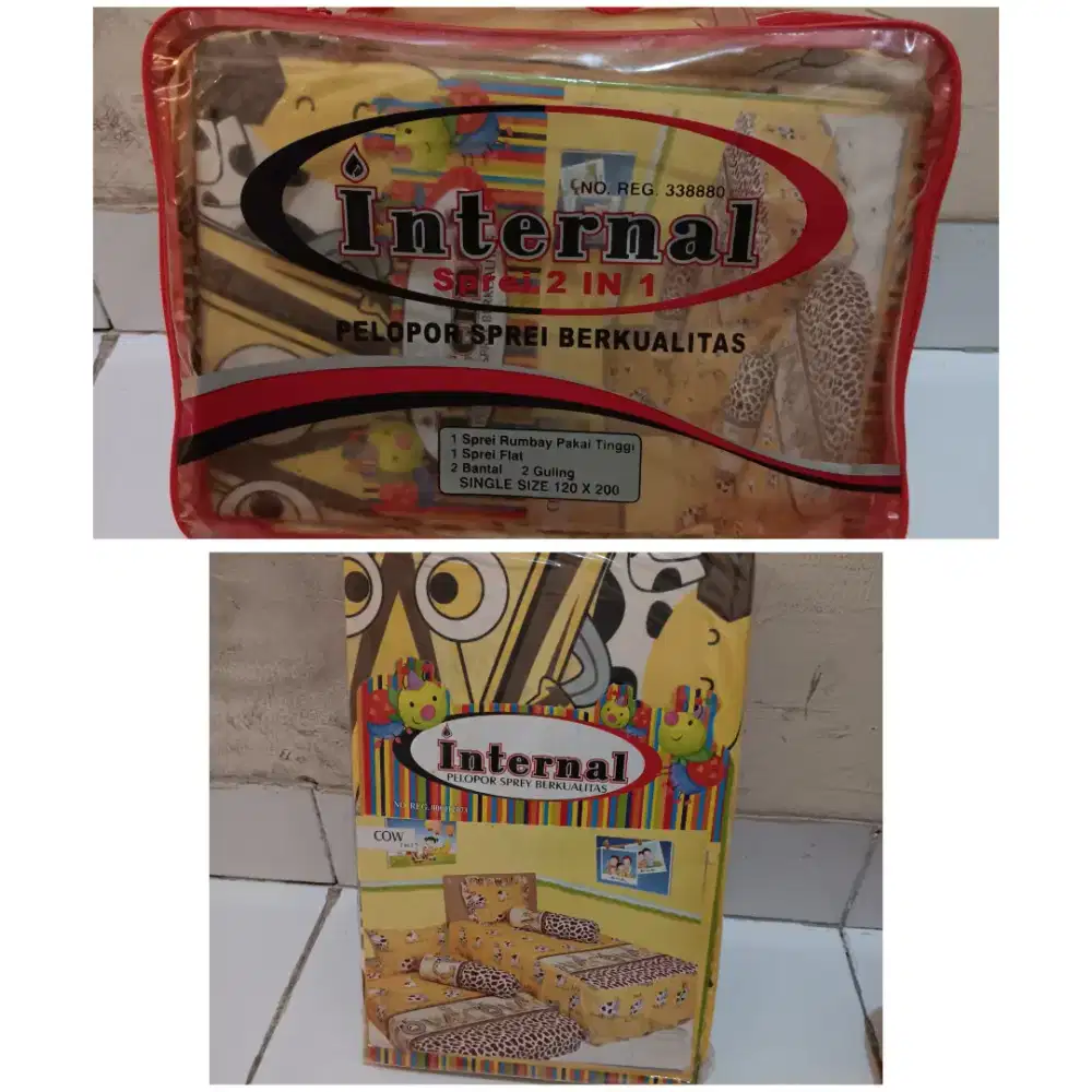 sprei rumbay internal 2in 1