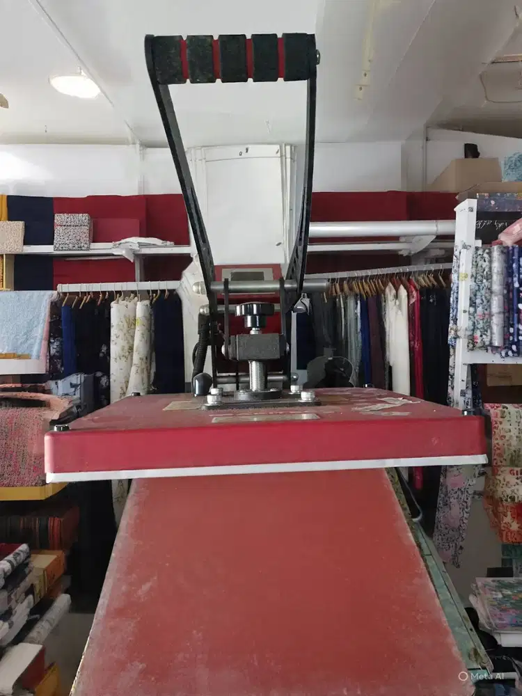 MESIN PRESS SABLON DTF + MESIN PEMOTONG KAIN