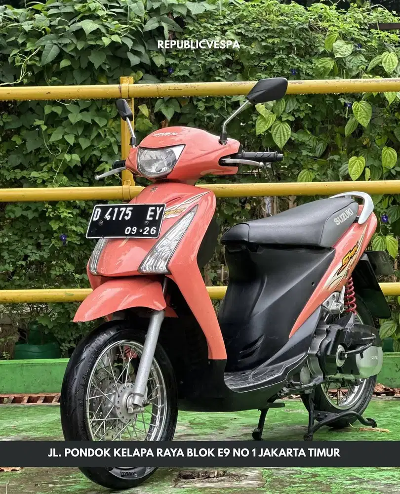TERMURAH SUZUKI SPIN 125 AT TAHUN 2006 WARNA ORANGE GLITZY RARE UNIT