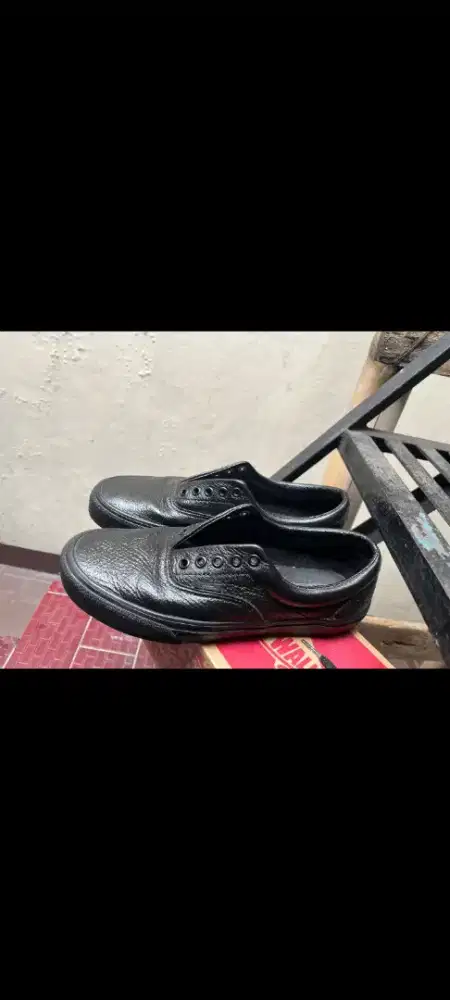 Vans aunthentic leather mono black ORI