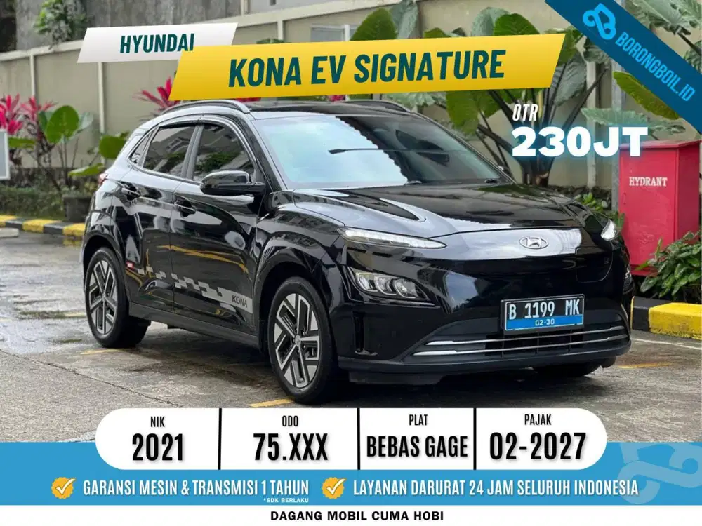 Hyundai Kona EV Signature Long Range 2021 Hitam