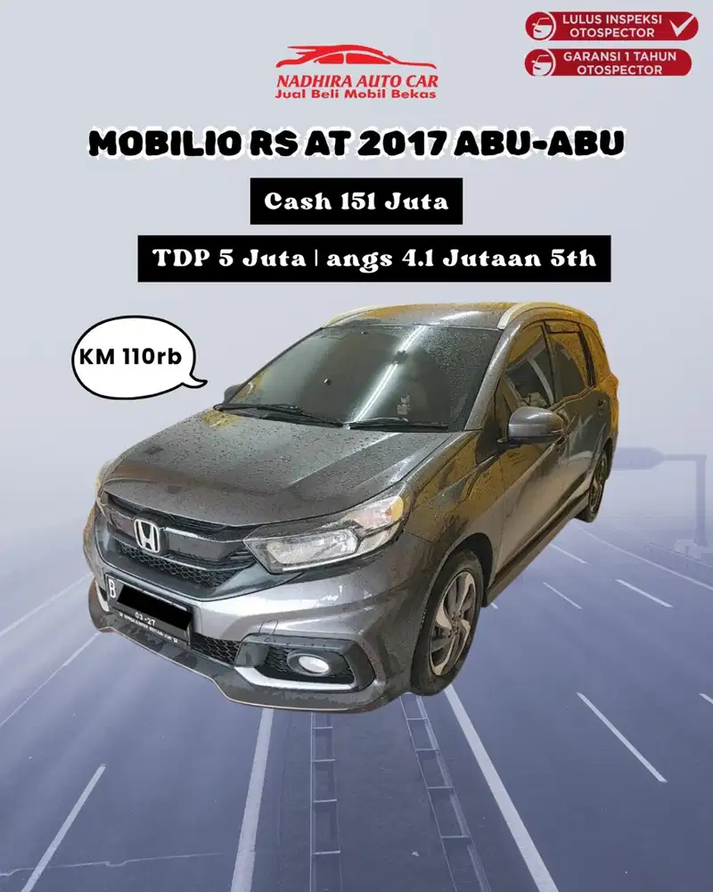 TDP 5 Juta Mobilio RS AT 2017 Abu-abu