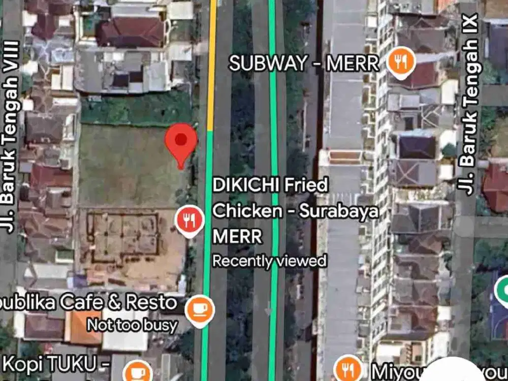 Tanah Komersial Premium Raya MERR IR Soekarno