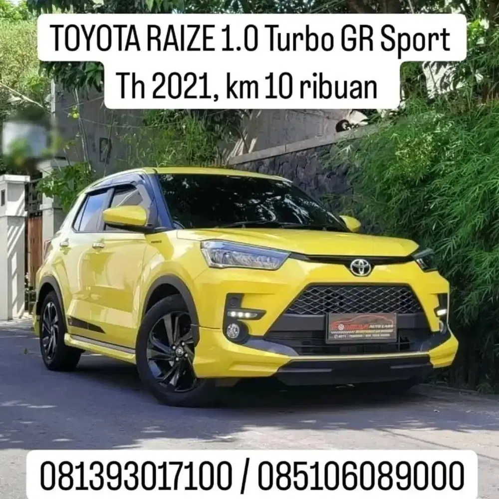 KM 10 ribuan, TOYOTA RAIZE 1.0 Turbo GR Sport 
Th 2021