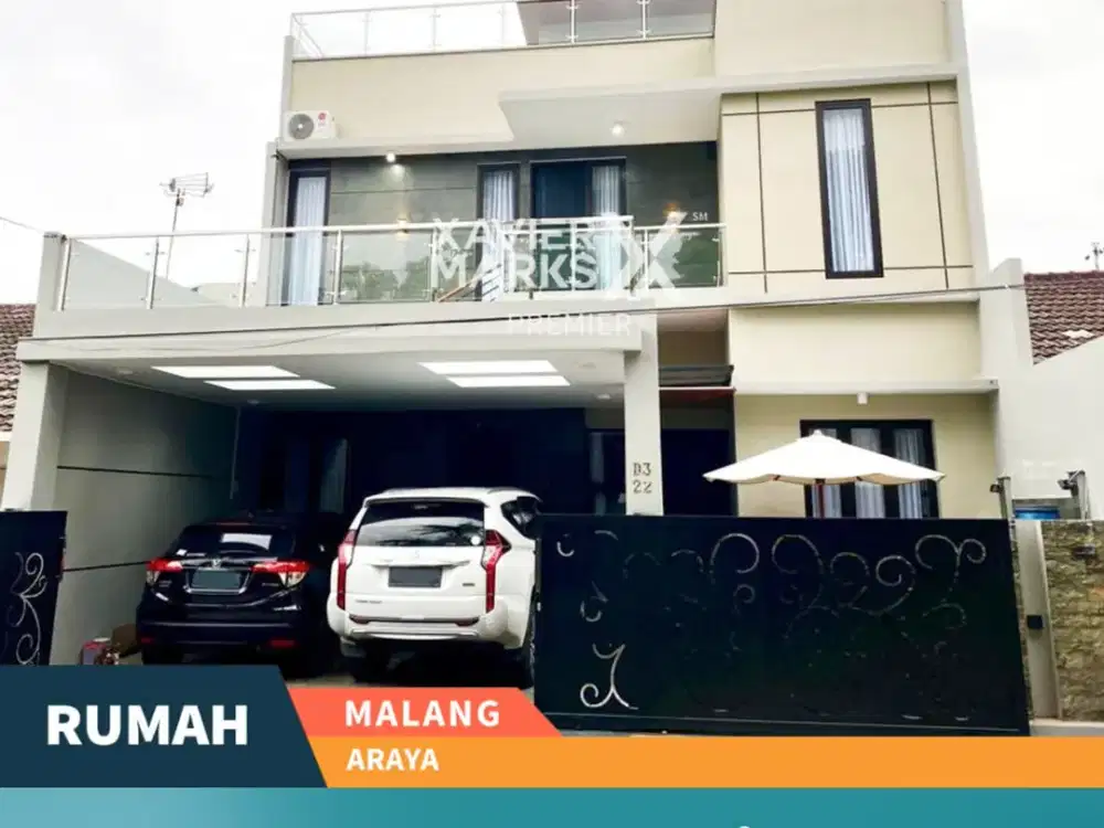 Dijual Rumah Full Furnish 2 Lantai di Araya Malang