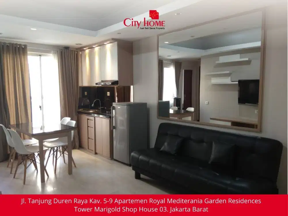 Sewa Apartemen Furnished di Royal Mediterania Garden Residences