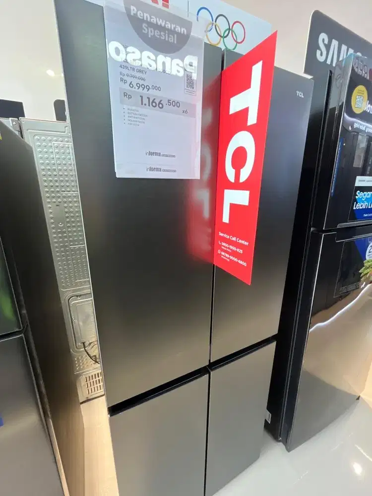 cicilan KULKAS TCL 4PINTU 439LTR