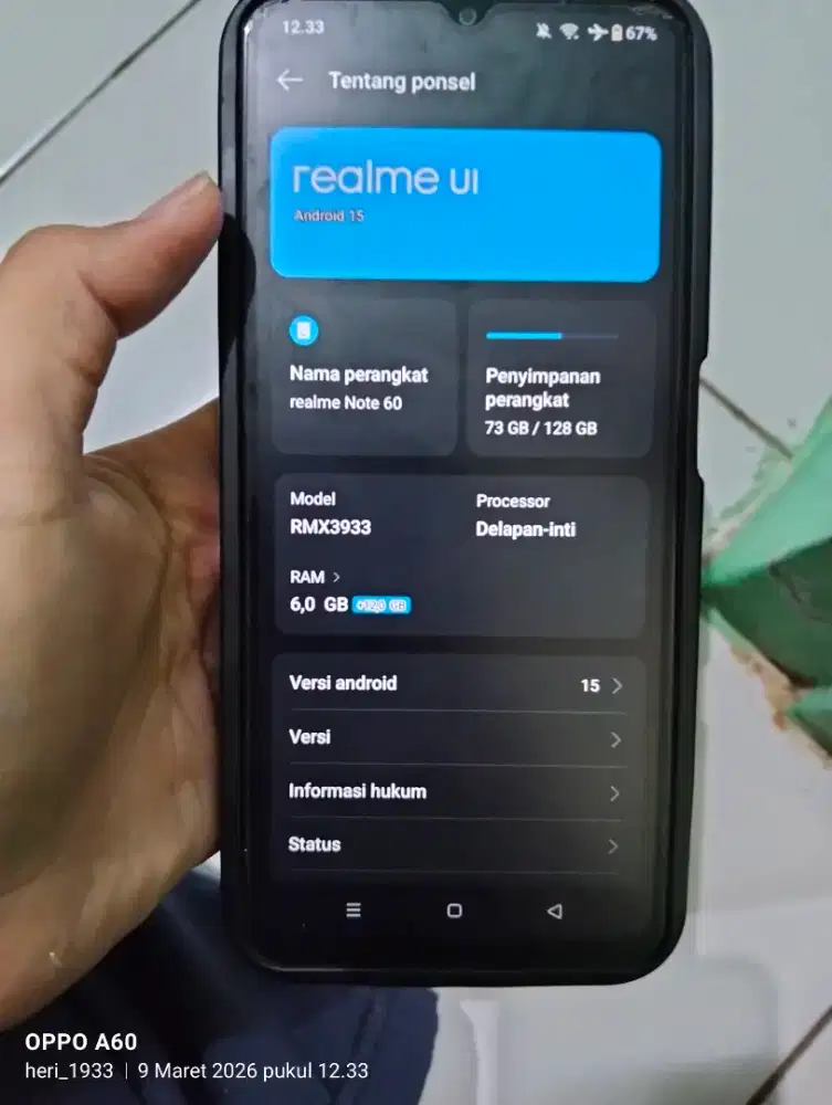 BU hp realme note 60