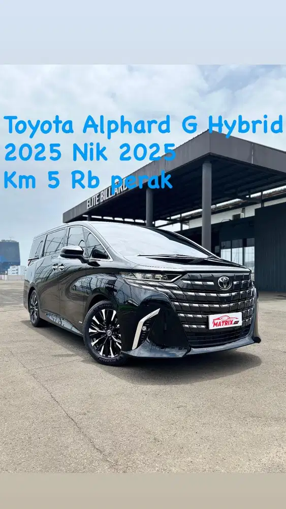 Toyota Alphard G Hybrid Nik2025 Black on black Siap pakai
