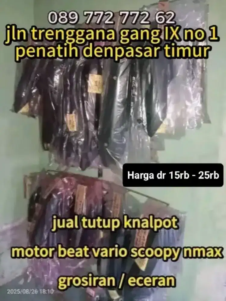 Tutup knalpot beat vario scopy