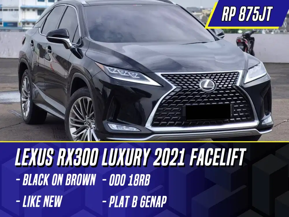 Lexus RX300 Luxury 2021 Facelift Black on Brown Hitam RX 300