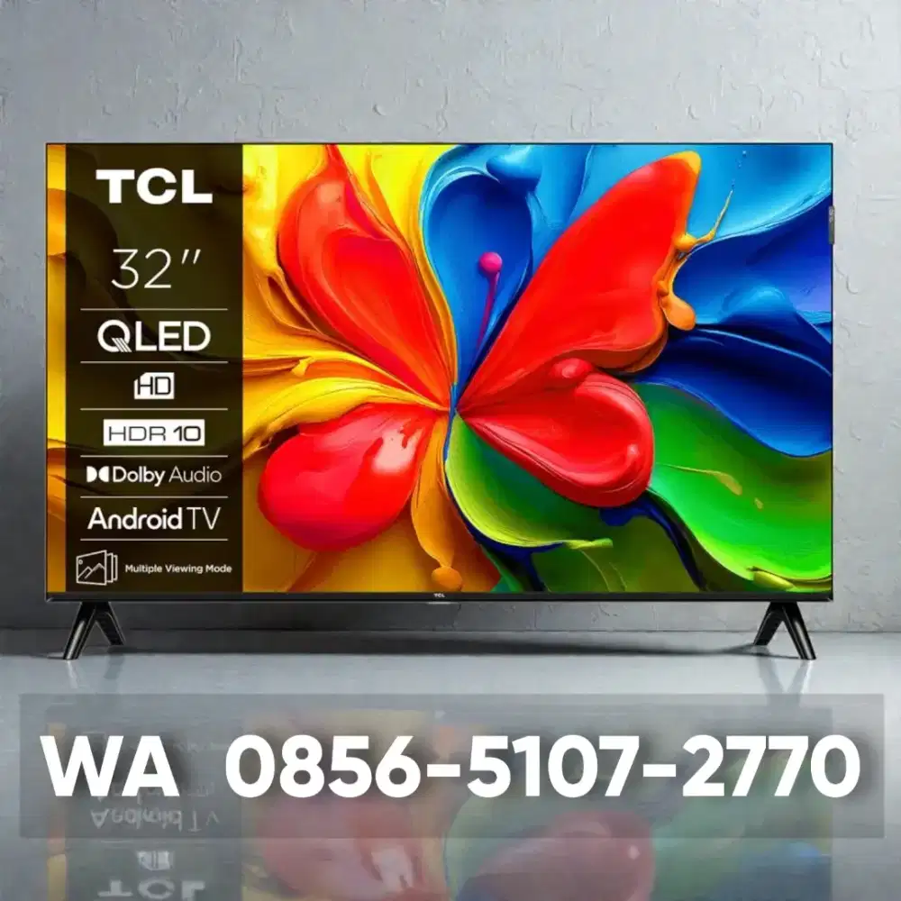 TV TCL QLED GoogleTV 32inci - baru segel