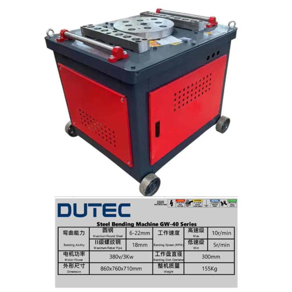 Bending Machine / Mesin Tekuk Besi GW-40 / GW 40 Manual Digital CNC