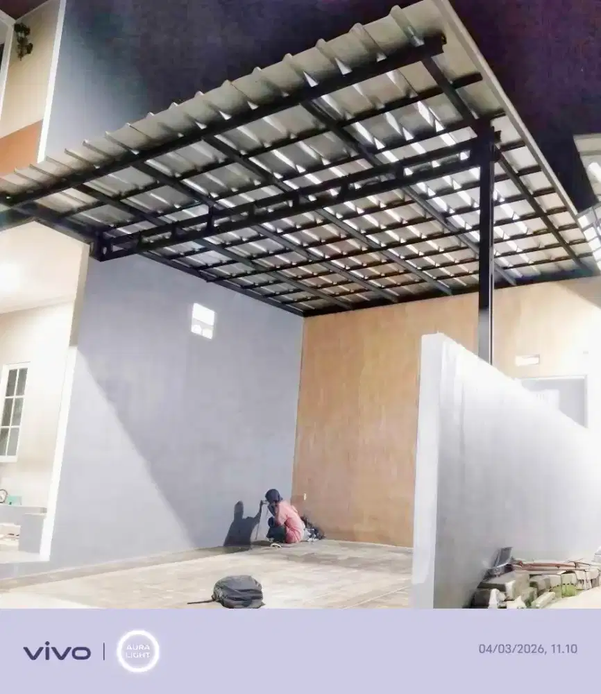 Pasang baja ringan garasi