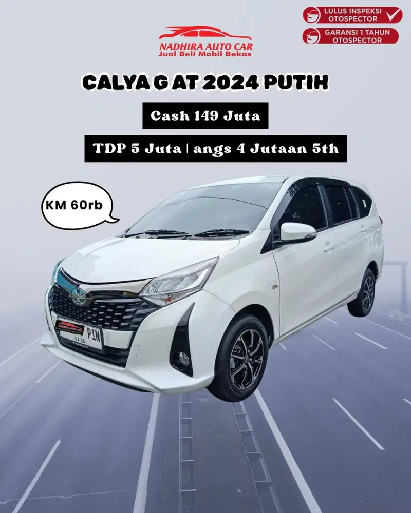 DP 5 Juta Aja Calya G AT 2024 Putih