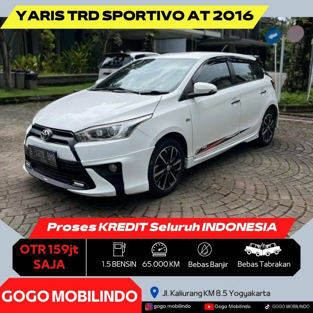 Toyota Yaris TRD Sportivo Matic 2016 ANTIK DP Minim Kredit Murah
